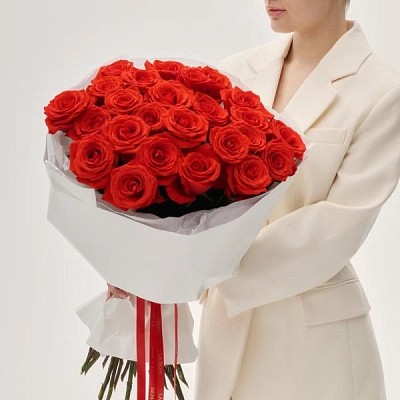 Монобукет красных роз Nina